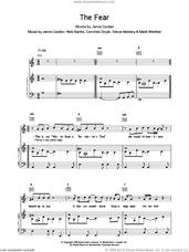 Cover icon of The Fear sheet music for voice, piano or guitar by Pulp and Jarvis Cocker, intermediate skill level