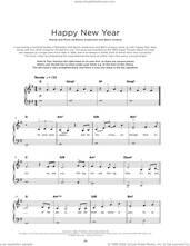 Cover icon of Happy New Year sheet music for piano solo by ABBA, Benny Andersson and Bjorn Ulvaeus, beginner skill level