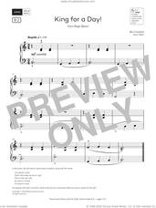 Cover icon of King for a Day! (Grade Initial, list B2, from the ABRSM Piano Syllabus 2025 and 2026) sheet music for piano solo by Ben Crosland, classical score, intermediate skill level