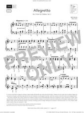 Cover icon of Allegretto (Grade 3, list C1, from the ABRSM Piano Syllabus 2025 and 2026) sheet music for piano solo by Béla Bartók, classical score, intermediate skill level