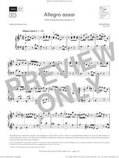 Cover icon of Allegro assai (Grade 4, list A1, from the ABRSM Piano Syllabus 2025 and 2026) sheet music for piano solo by Georg Benda, classical score, intermediate skill level