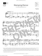 Cover icon of Stamping Dance (Grade 6, list C1, from the ABRSM Piano Syllabus 2025 and 2026) sheet music for piano solo by Béla Bartók, classical score, intermediate skill level