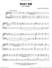Cover icon of Busy Sim (from The Sims 2) sheet music for piano solo by Mark Mothersbaugh, intermediate skill level