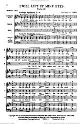 Cover icon of Psalm 121: I Will Lift Up Mine Eyes (from Three Psalms) sheet music for choir (SATB: soprano, alto, tenor, bass) by Isadore Freed, intermediate skill level