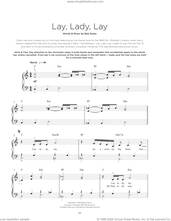 Cover icon of Lay, Lady, Lay, (beginner) sheet music for piano solo by Bob Dylan, beginner skill level