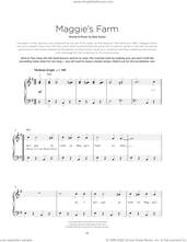 Cover icon of Maggie's Farm sheet music for piano solo by Bob Dylan, beginner skill level