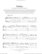 Cover icon of Malibu sheet music for piano solo by Miley Cyrus and Oren Yoel Kleinman, beginner skill level