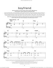 Cover icon of Boyfriend (with Social House) sheet music for piano solo by Ariana Grande, Charles Anderson, Edgar Barrera, Michael Foster, Steven Franks and Tommy Brown, beginner skill level