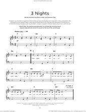 Cover icon of 3 Nights sheet music for piano solo by Dominic Fike and Kevin Carbo, beginner skill level