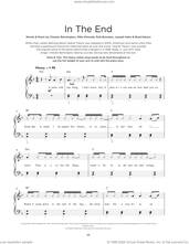 Cover icon of In The End sheet music for piano solo by Linkin Park, Brad Delson, Charles Bennington, Joe Hahn, Mike Shinoda and Rob Bourdon, beginner skill level