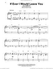 Cover icon of If Ever I Would Leave You sheet music for harp solo by Lerner & Loewe, Alan Jay Lerner and Frederick Loewe, intermediate skill level