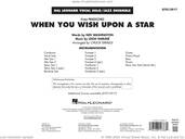 Cover icon of When You Wish Upon A Star (Key: C) (arr. Chuck Israels) sheet music for jazz band (full score) by Cliff Edwards, Chuck Israels, Leigh Harline and Ned Washington, intermediate skill level