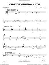 Cover icon of When You Wish Upon A Star (Key: C) (arr. Chuck Israels) sheet music for jazz band (baritone sax) by Cliff Edwards, Chuck Israels, Leigh Harline and Ned Washington, intermediate skill level