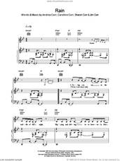 Cover icon of Rain sheet music for voice, piano or guitar by The Corrs, intermediate skill level