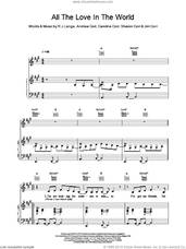 Cover icon of All The Love In The World sheet music for voice, piano or guitar by The Corrs and Robert John Lange, intermediate skill level