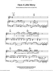 Cover icon of Have A Little Mercy sheet music for voice, piano or guitar by Ann Sexton and Dorian &  Otis, Clyde Burton, intermediate skill level