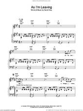 Cover icon of As I'm Leaving sheet music for voice, piano or guitar by David Gray, intermediate skill level