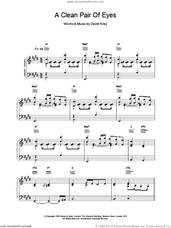 Cover icon of A Clean Pair Of Eyes sheet music for voice, piano or guitar by David Gray, intermediate skill level