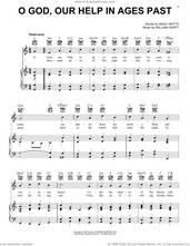 Cover icon of O God, Our Help In Ages Past sheet music for voice, piano or guitar by Isaac Watts, Psalm 90:1-5 and William Croft, intermediate skill level