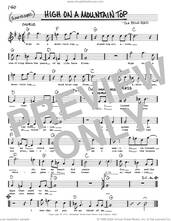 Cover icon of High On A Mountain Top sheet music for voice and other instruments (real book with lyrics) by Ola Belle Reed, intermediate skill level