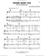 Cover icon of Where Were You (On Our Wedding Day) sheet music for voice, piano or guitar by Billy Joel, Harold Logan, John Patton and Lloyd Price, intermediate skill level