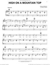 Cover icon of High On A Mountain Top sheet music for voice, piano or guitar by Ola Belle Reed, intermediate skill level