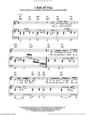 Cover icon of I Ask Of You sheet music for voice, piano or guitar by Anastacia, Louis Biancaniello and Sam Watters, intermediate skill level