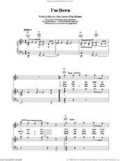 Cover icon of I'm Down sheet music for voice, piano or guitar by The Beatles, John Lennon, LENNON and Paul McCartney, intermediate skill level
