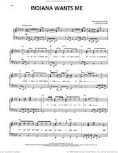 Cover icon of Indiana Wants Me sheet music for voice, piano or guitar by R. Dean Taylor, intermediate skill level
