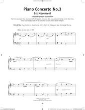 Cover icon of Piano Concerto No. 3, First Movement sheet music for piano solo by Serjeij Rachmaninoff, classical score, beginner skill level