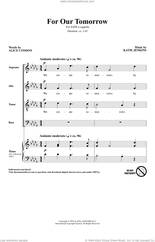 Cover icon of For Our Tomorrow sheet music for choir (SATB: soprano, alto, tenor, bass) by Katie Jenkins, Jonathan Palant and Alice Condon, intermediate skill level
