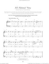 Cover icon of All About You, (beginner) sheet music for piano solo by McFly and Thomas Fletcher, beginner skill level