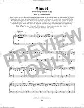 Cover icon of Minuet sheet music for piano solo by Luigi Boccherini, classical wedding score, beginner skill level