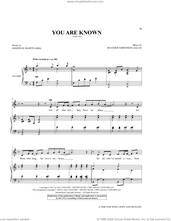 Cover icon of You Are Known sheet music for voice and piano (Medium High Voice) by Joseph M. Martin and Heather Sorenson, Heather Sorenson and Joseph M. Martin, intermediate skill level