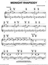 Cover icon of Midnight Rhapsody sheet music for piano solo by William Goldstein, intermediate skill level