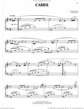 Cover icon of Carrie sheet music for piano solo by Chip Davis, intermediate skill level