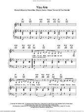 Cover icon of You Are sheet music for voice, piano or guitar by Westlife, Alistair Tennant, Steve Mac and Wayne Hector, intermediate skill level