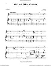 Cover icon of My Lord, What A Morning (arr. Richard Walters) (High Voice) sheet music for voice and piano (High Voice) , Harry T. Burleigh and Richard Walters, classical score, intermediate skill level