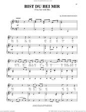 Cover icon of Bist du bei mir (You Are With Me) (arr. Richard Walters) (High Voice) sheet music for voice and piano (High Voice) by Johann Sebastian Bach and Richard Walters, classical wedding score, intermediate skill level