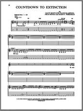 Megadeth - Countdown To Extinction sheet music for guitar (tablature)