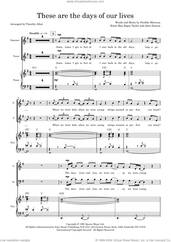Cover icon of These Are The Days Of Our Lives (arr. Tim Allen) (COMPLETE) sheet music for orchestra/band (SATB) by Queen, Brian May, Freddie Mercury, John Deacon, Roger Taylor and Tim Allen, intermediate skill level