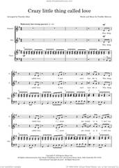 Cover icon of Crazy Little Thing Called Love (arr. Tim Allen) (COMPLETE) sheet music for orchestra/band (SATB) by Queen, Freddie Mercury and Tim Allen, intermediate skill level