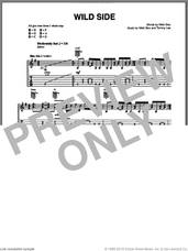 Cover icon of Wild Side sheet music for guitar (tablature) by Motley Crue, Nikki Sixx and Tommy Lee, intermediate skill level