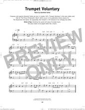 Cover icon of Trumpet Voluntary sheet music for piano solo by Jeremiah Clarke, classical wedding score, beginner skill level