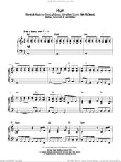 Cover icon of Run, (intermediate) sheet music for piano solo by Snow Patrol, Gary Lightbody, Iain Archer, Jonathan Quinn, Mark McClelland and Nathan Connolly, intermediate skill level