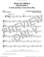 Cover icon of Music for Children (arr. Susan Brumfield) sheet music for orchestra/band (alto metallophone) by Carl Orff and Susan Brumfield, intermediate skill level