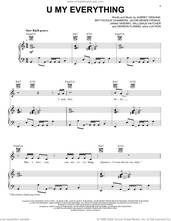 Cover icon of U My Everything sheet music for voice, piano or guitar by Sexyy Red & Drake, Aubrey Graham, Brytavious Chambers, Derron Flannel aka Luh Ron, Jacob Mende-Fridkis, Janae Wherry and Willonius Hatcher, intermediate skill level