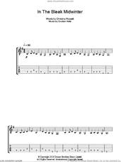 Cover icon of In The Bleak Midwinter sheet music for guitar (tablature) by Gustav Holst and Christina Rossetti, intermediate skill level