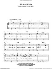 Cover icon of All About You sheet music for piano solo by McFly and Thomas Fletcher, easy skill level