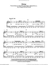 Cover icon of Shine sheet music for piano solo by Take That, Gary Barlow, Howard Donald, Jason Orange, Mark Owen and Steve Robson, easy skill level